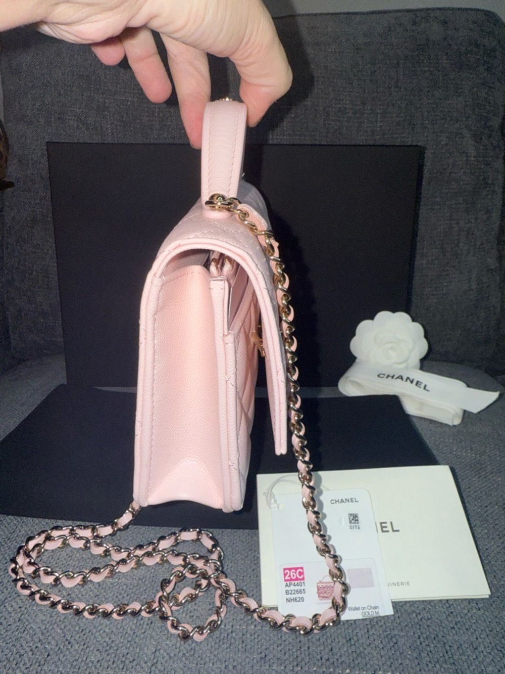 CHANEL new Trendy top handle wallet on chain bag - Picture 5 of 13